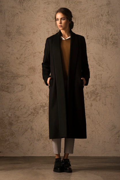 Long 100% Vicuña Swing Coat