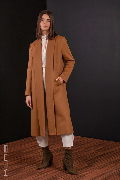 Long 100% Vicuña Swing Coat