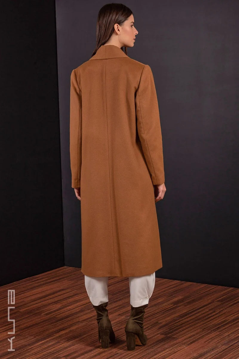 Long 100% Vicuña Swing Coat