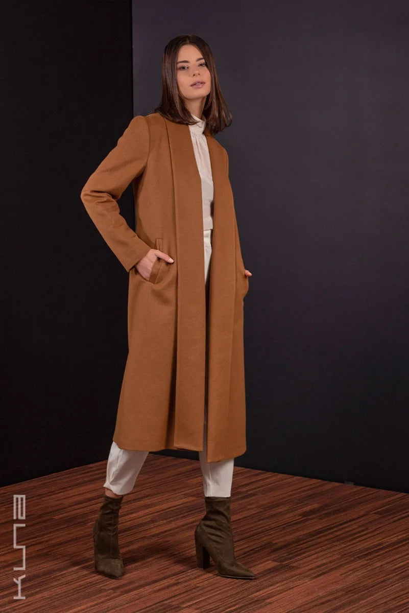 Long 100% Vicuña Swing Coat