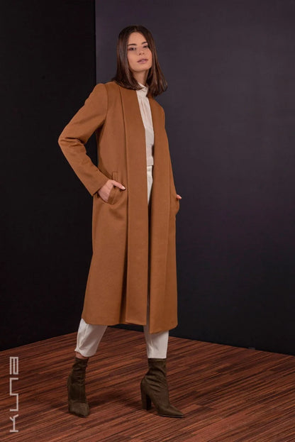 Long 100% Vicuña Swing Coat
