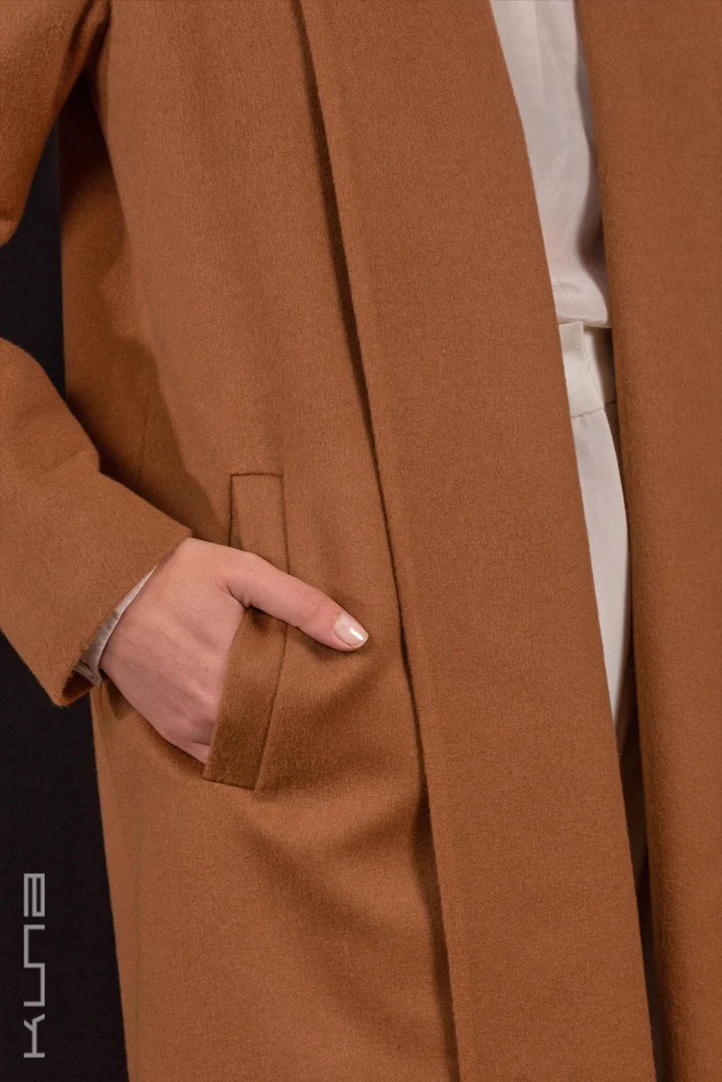Long 100% Vicuña Swing Coat