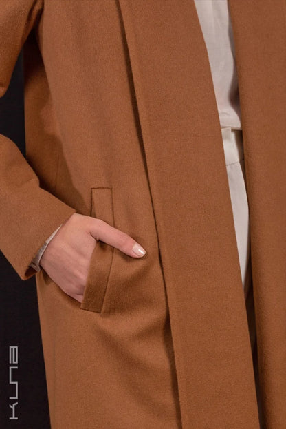 Long 100% Vicuña Swing Coat