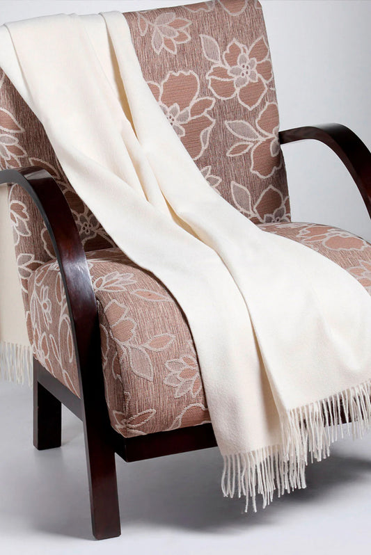 Solid Color 100% Baby Alpaca Blanket Throw